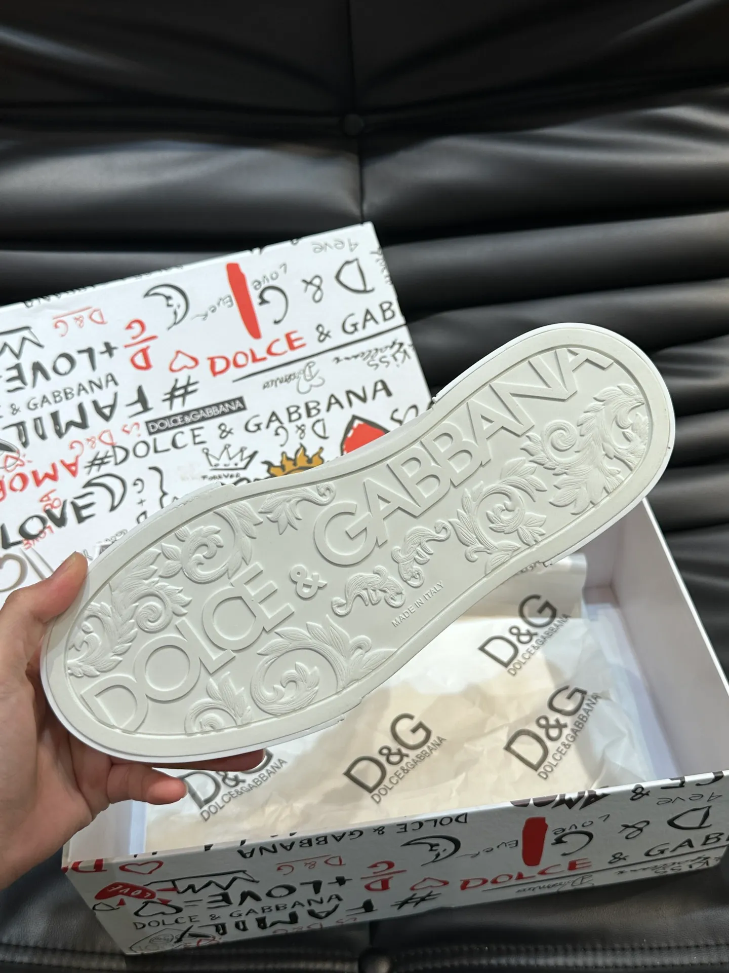 Men's shoes 💰p380 "DG" premium men's casual sports shoes! Imported original cowhide, imported original hardware, exquisite and luxurious, super A level! Compared with the genuine product at the counter, the version is no worse at all! Size:38-45 (46 customized)